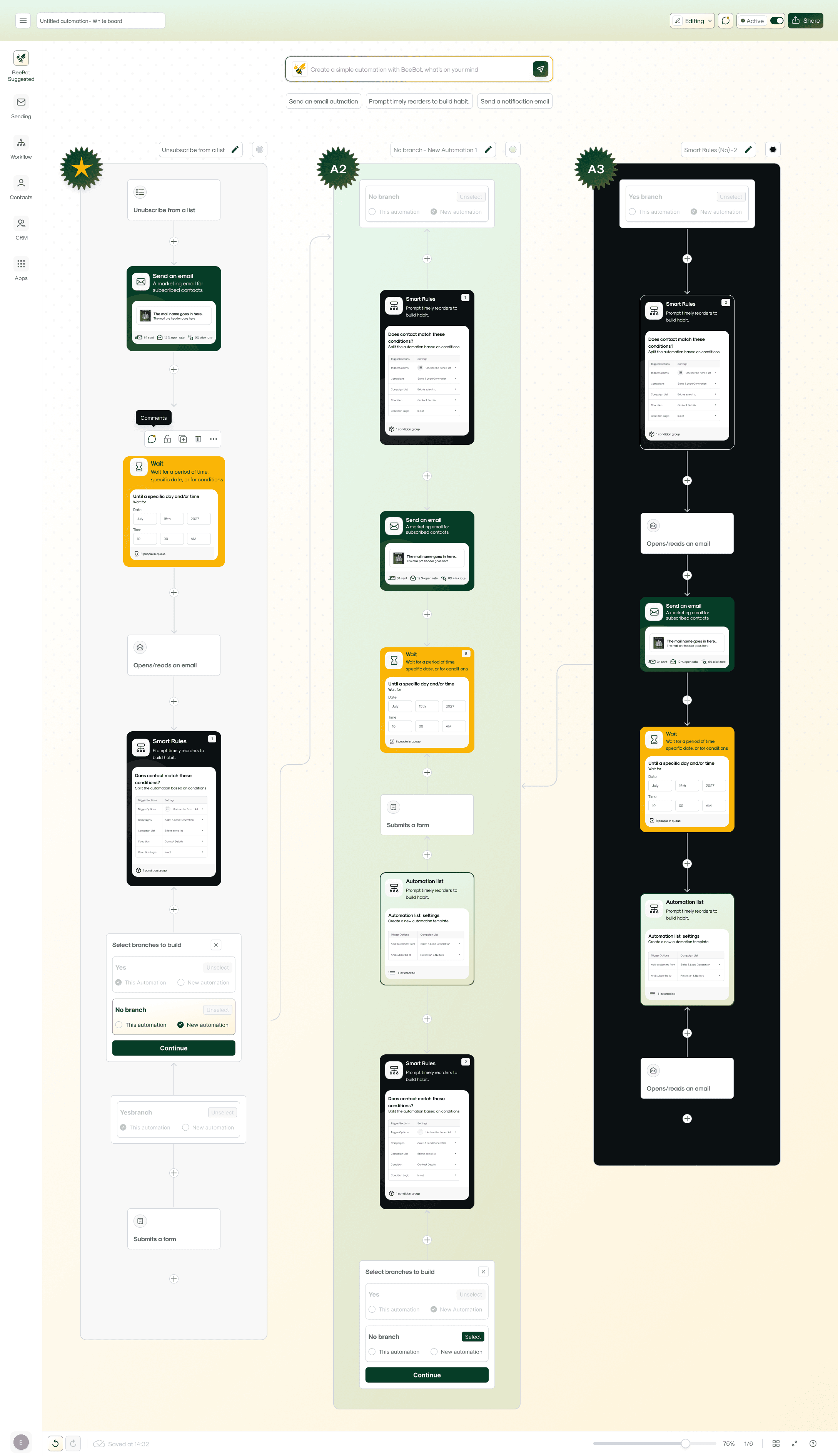 Industry templates dashboard